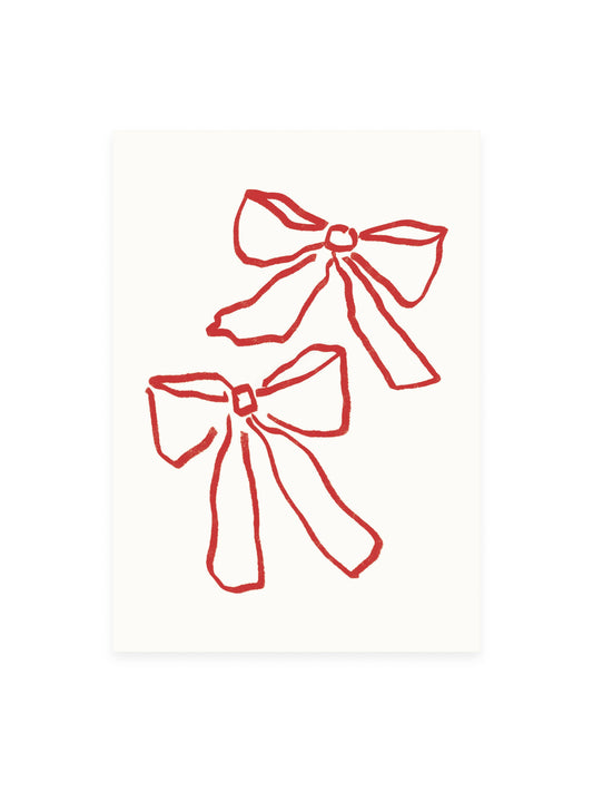 L'Atelier Samedi | Postkarte Zwei Schleifen