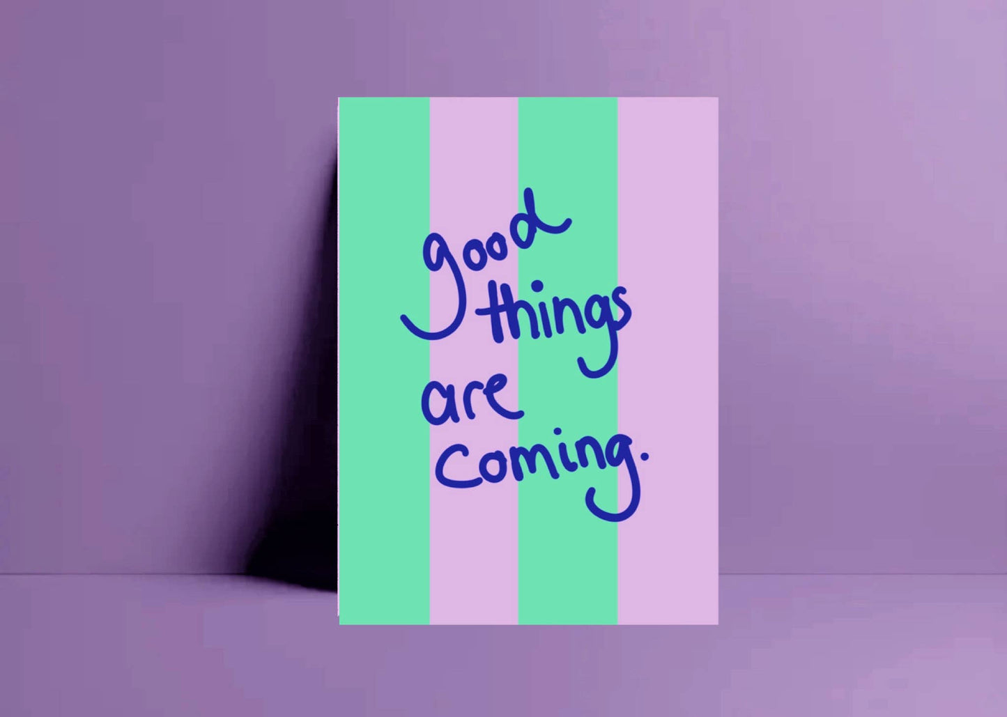 Ute Arnold | Postkarte „Good things are coming''