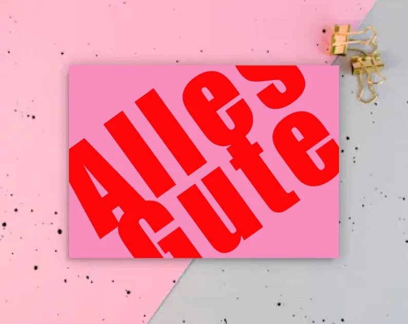 Ute Arnold | Postkarte ,,Alles Gute''