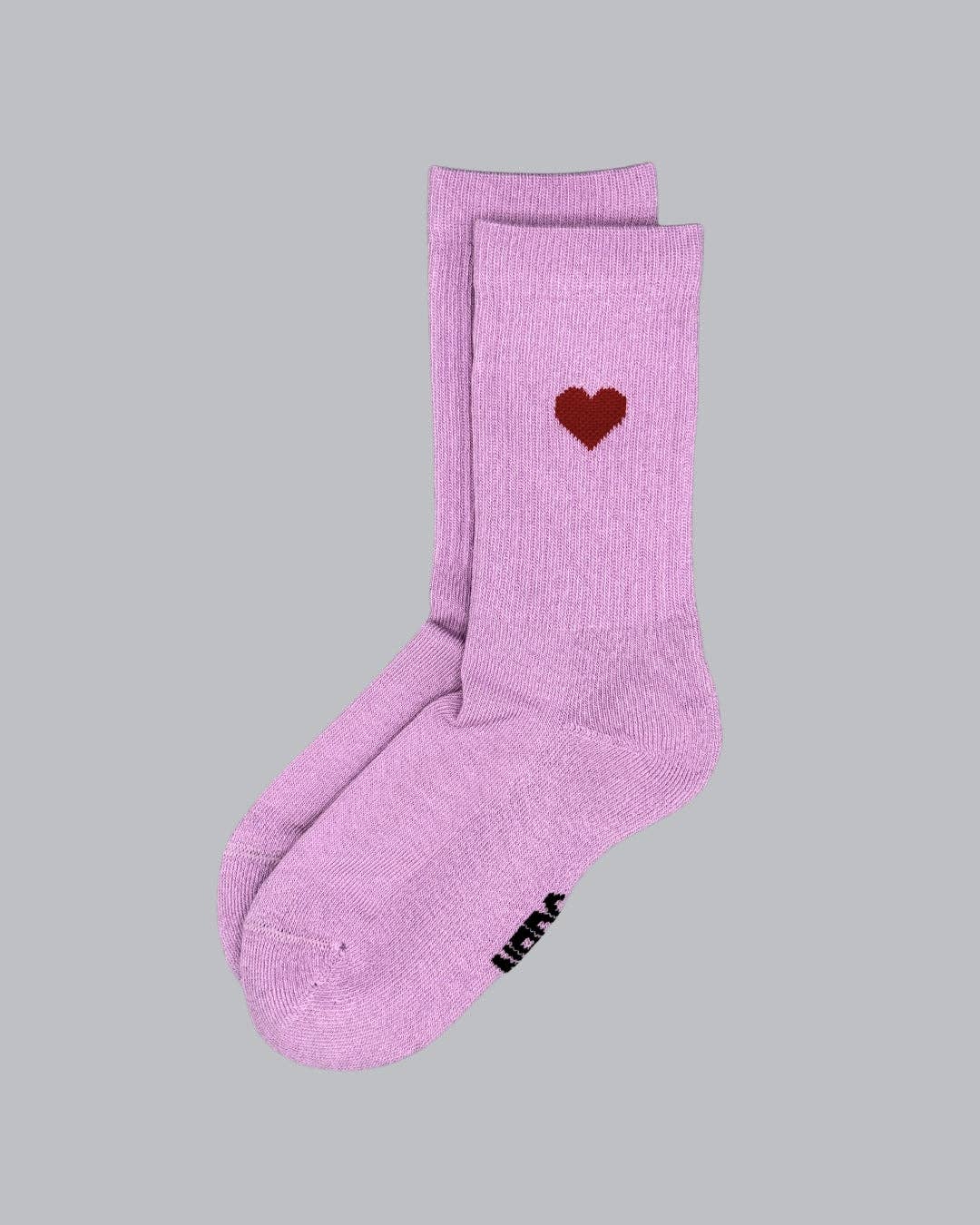 No Bad Days Club | Kids Socken Herz Pink