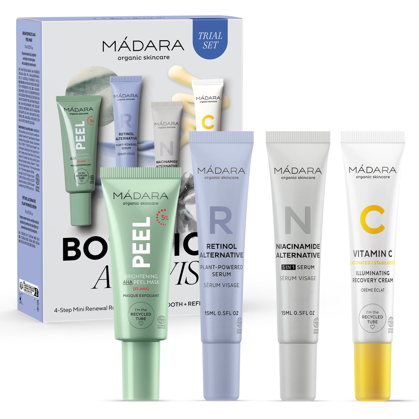 MÁDARA | Botanic Activist 4-Step Mini Renewal Routine Set