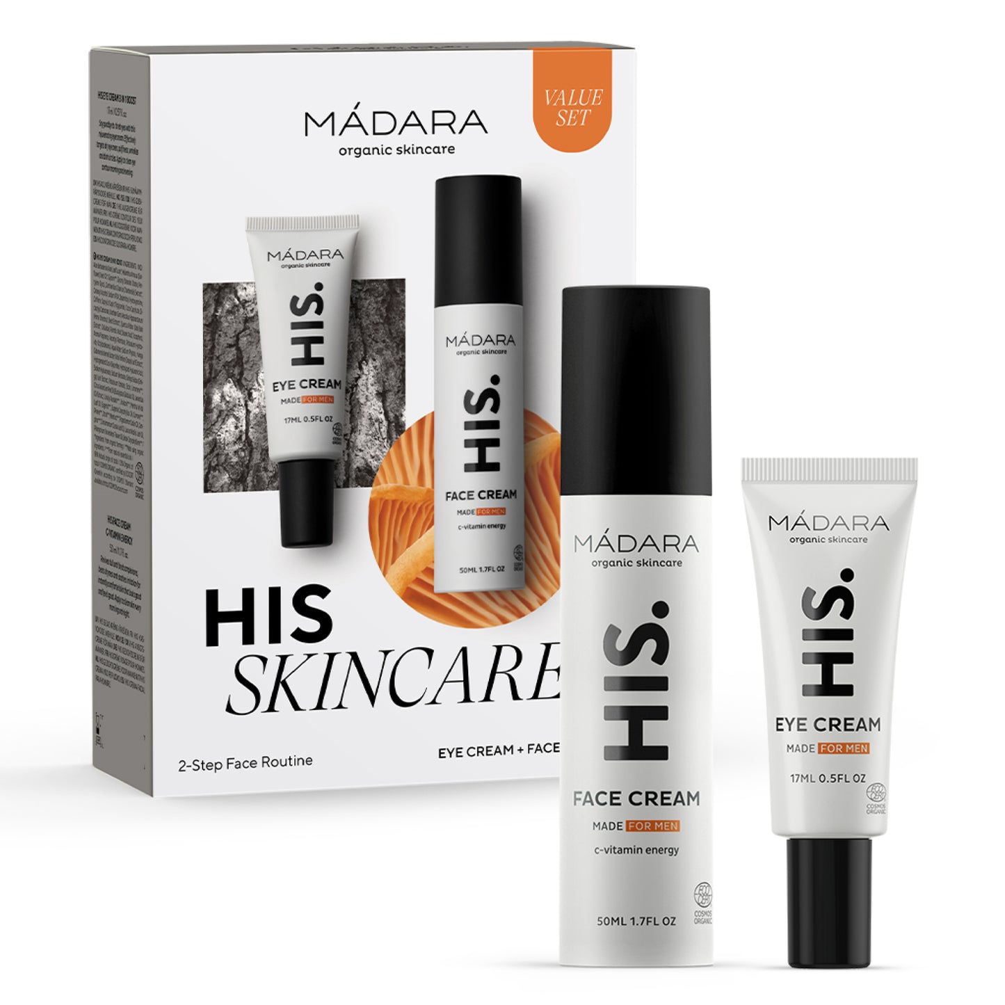 MÁDARA | HIS Skincare 2-teiliges Gesichtspflege- Set