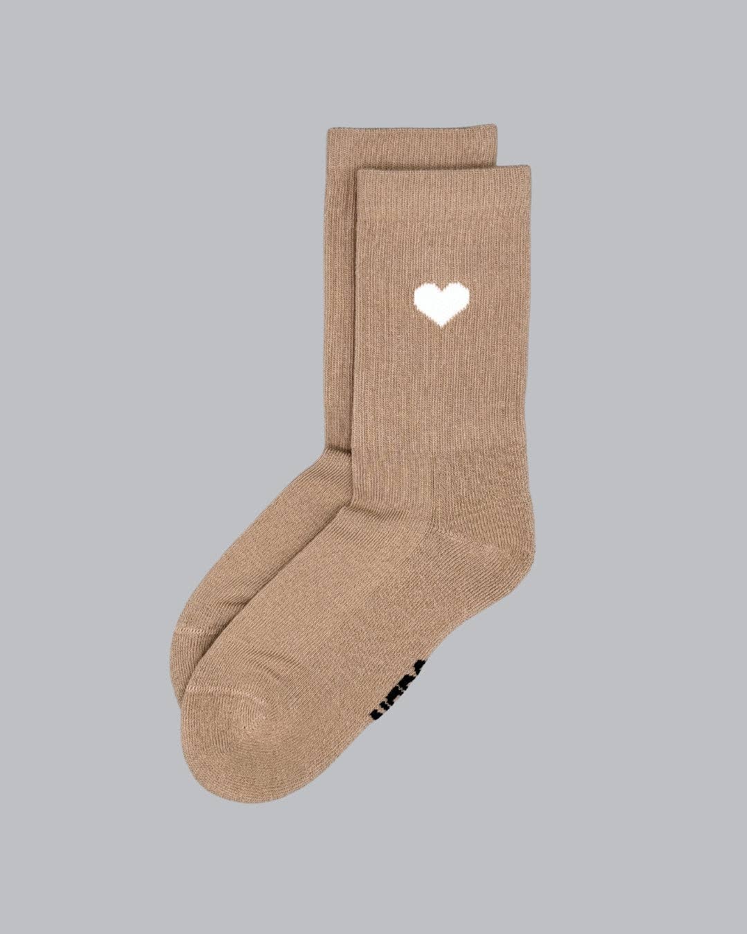 No Bad Days Club | Kids Socken Herz Beige