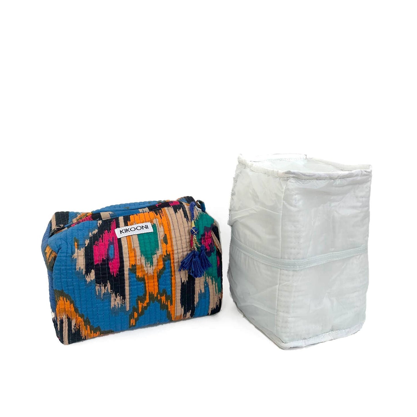 kikooni | Kosmetiktasche "blue Ikat"