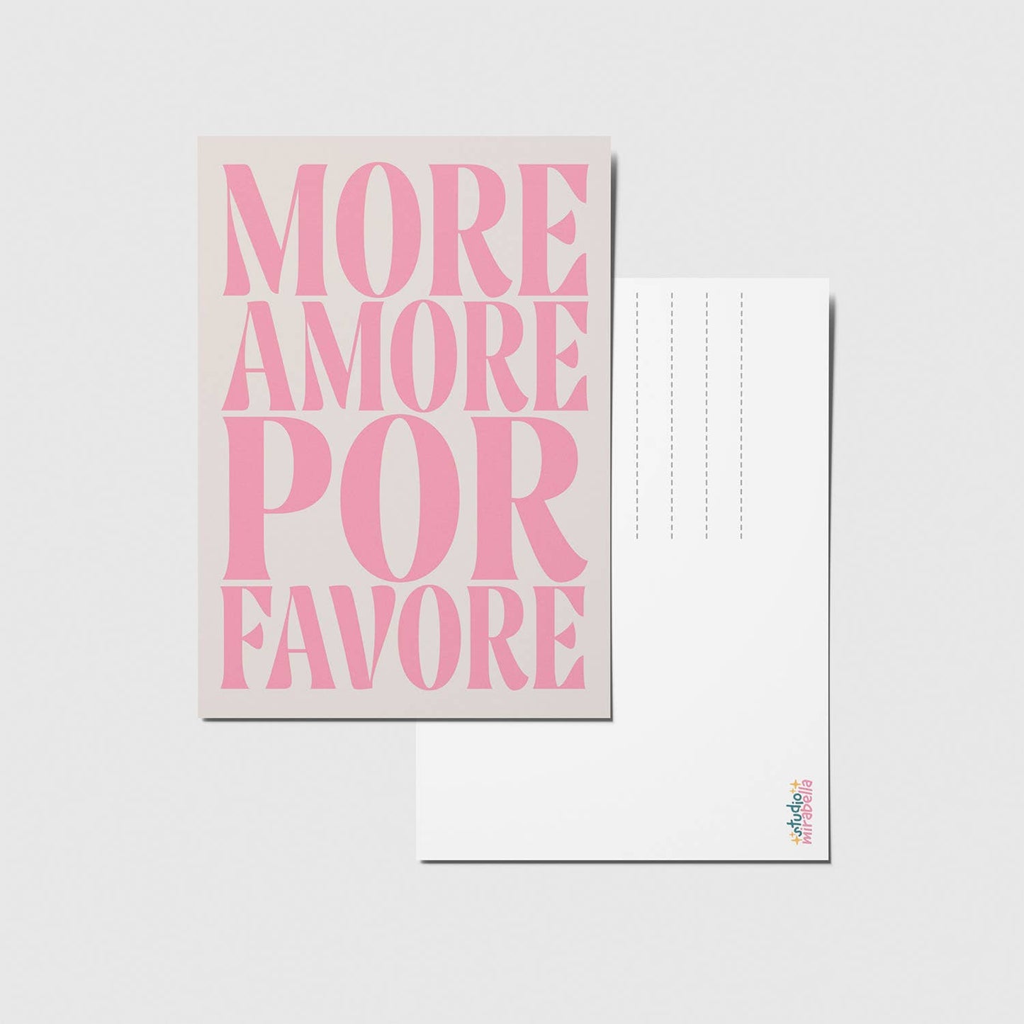 studio mirabella | Postkarte More amore por favore