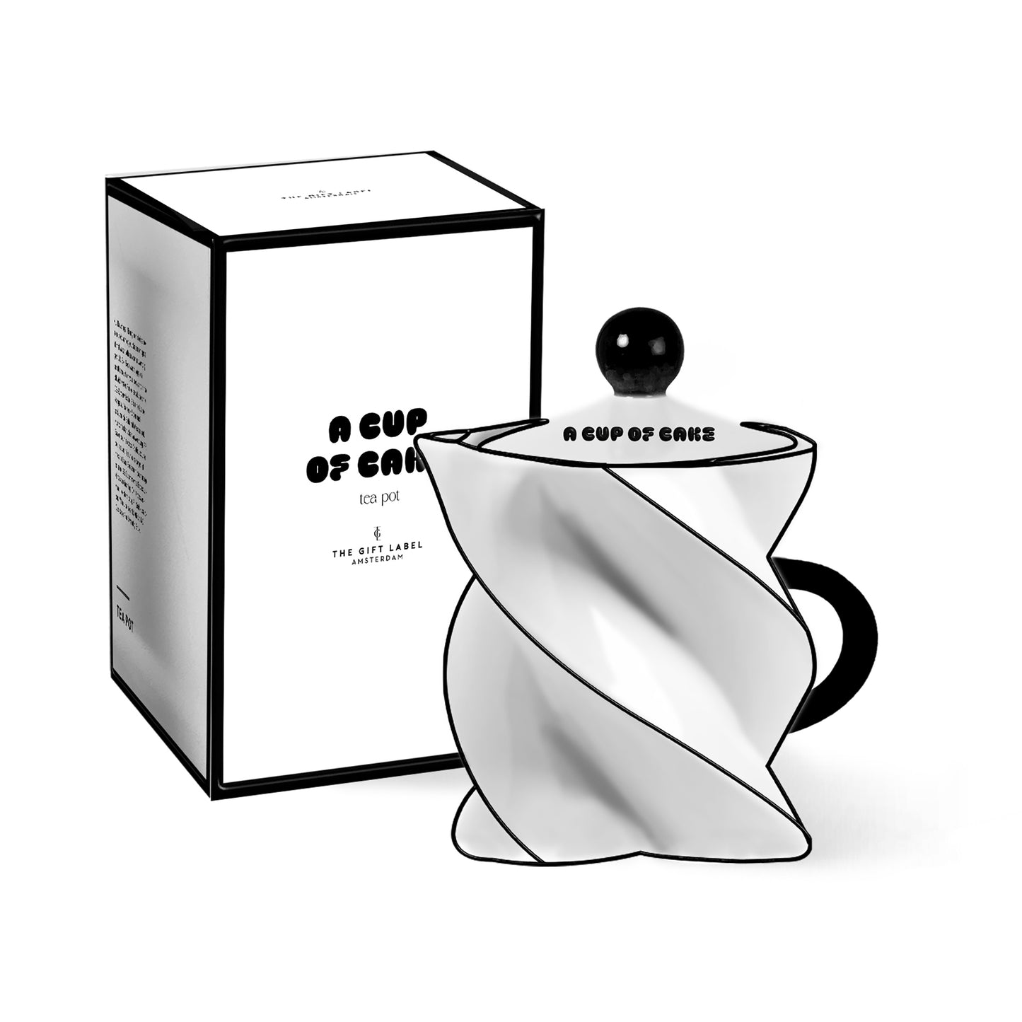 The Gift Label | Tea Pot - Swirl