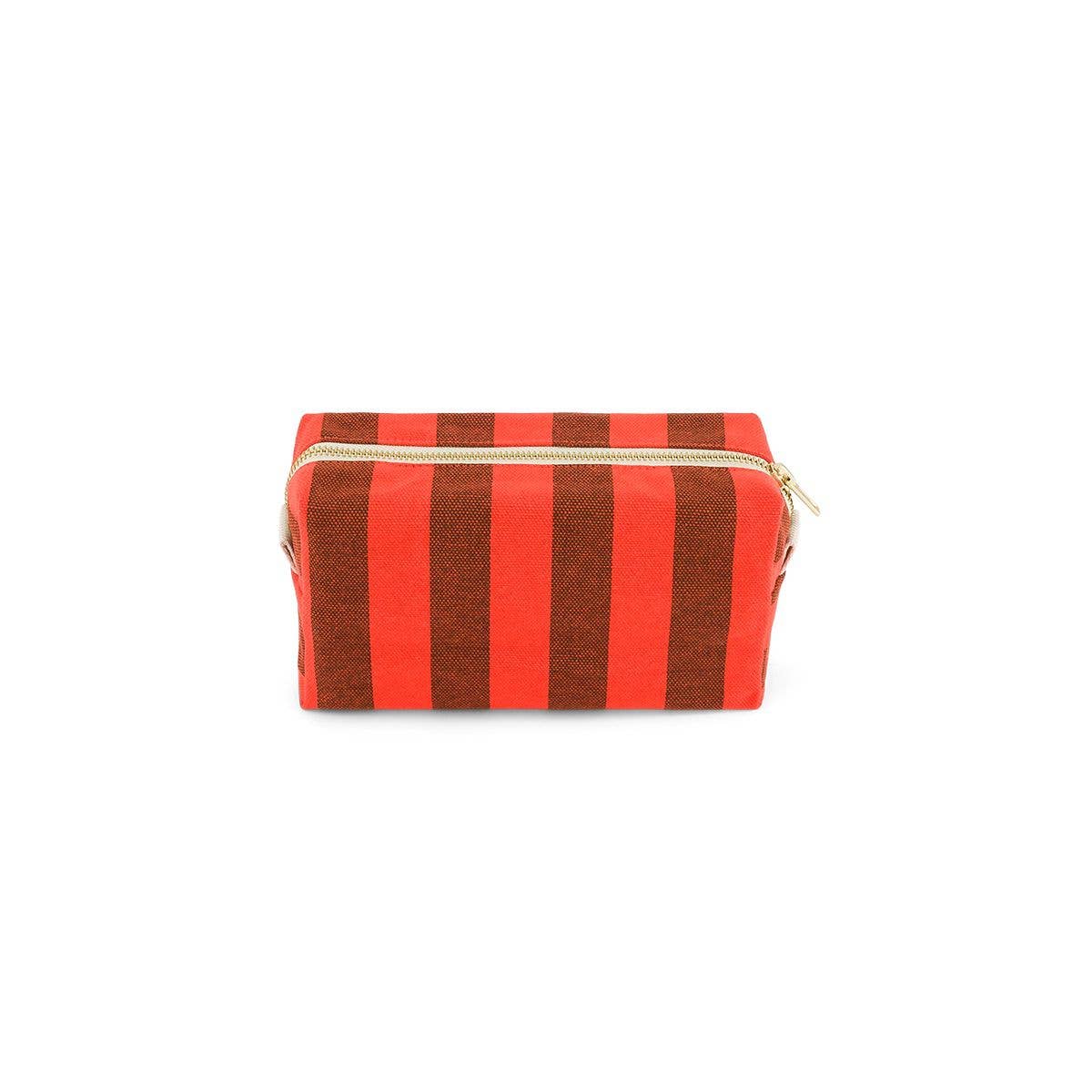 Rose in April | Etui Desi Gestreift Braun/Tomate