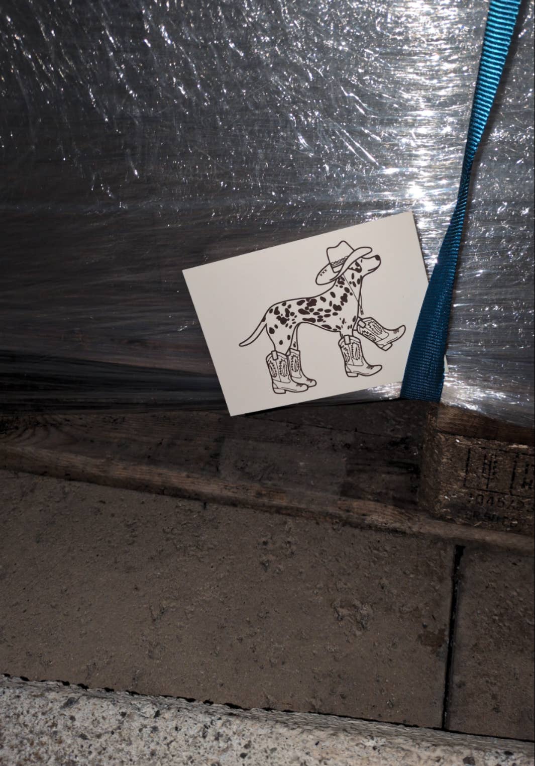L'Atelier Samedi | Postkarte Cowboy Dalmatiner