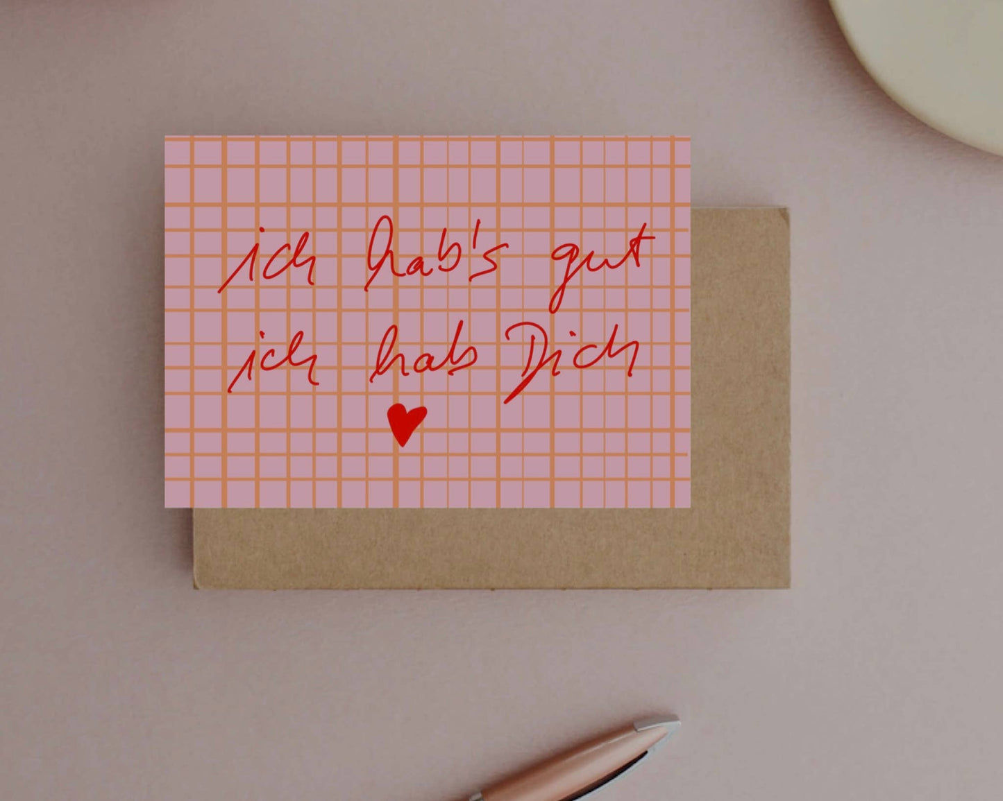 Ute Arnold | Postkarte Ich hab’s gut ich hab dich