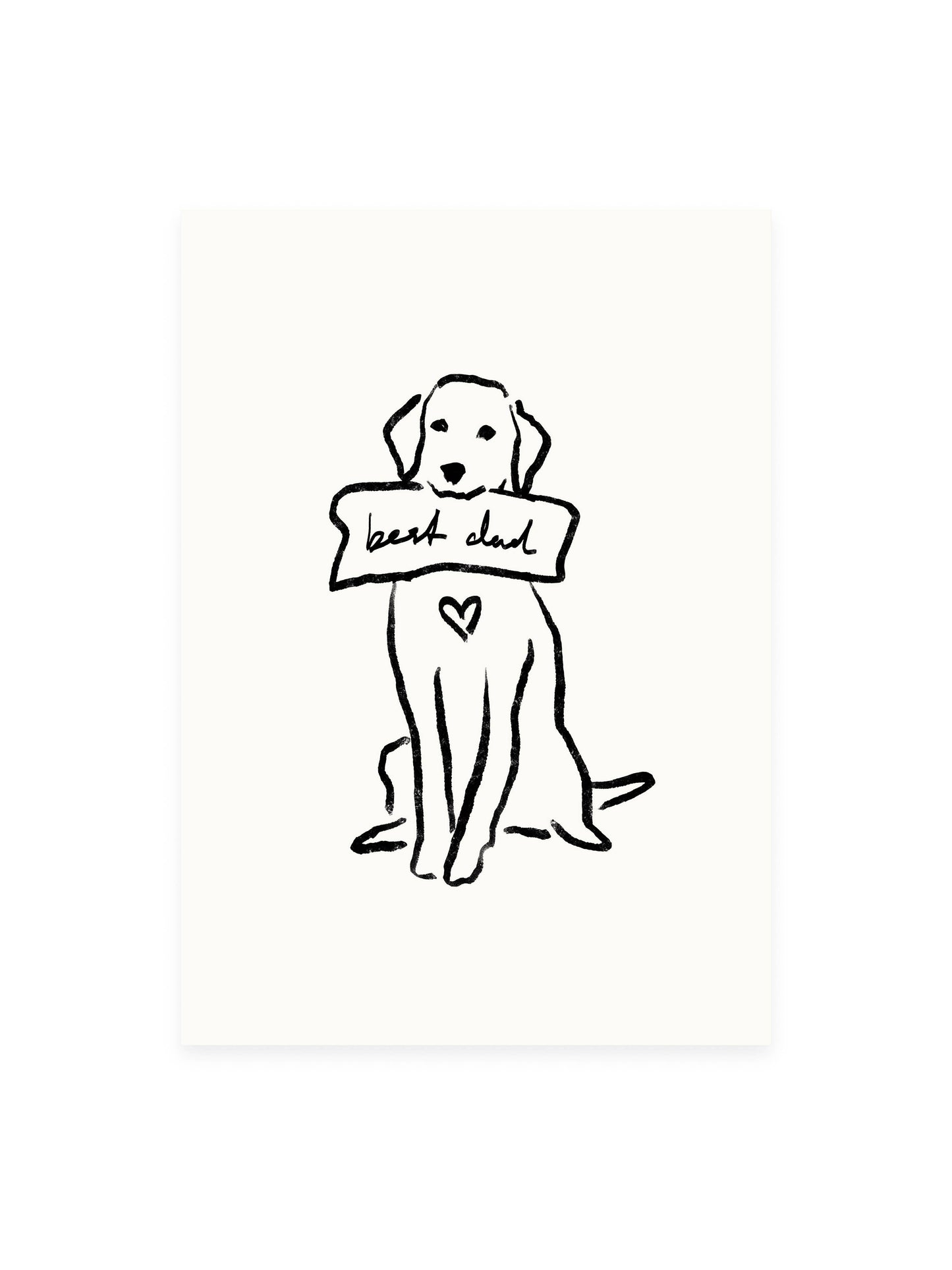 L'Atelier Samedi | Postkarte Best Dad