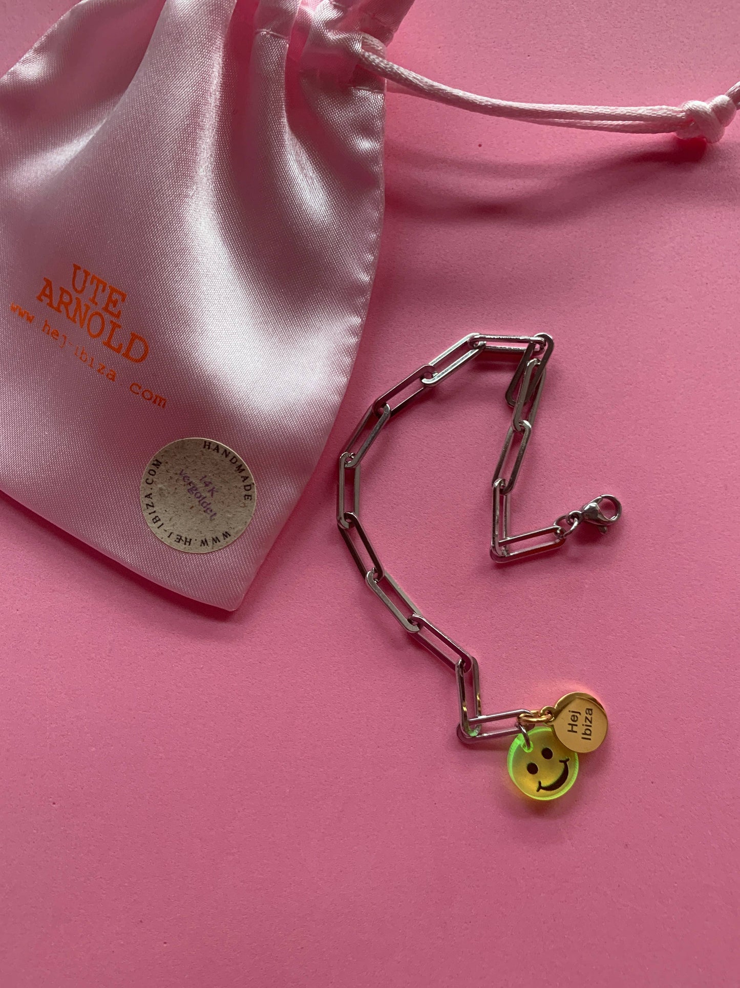 Ute Arnold | Armband Neon Smiley