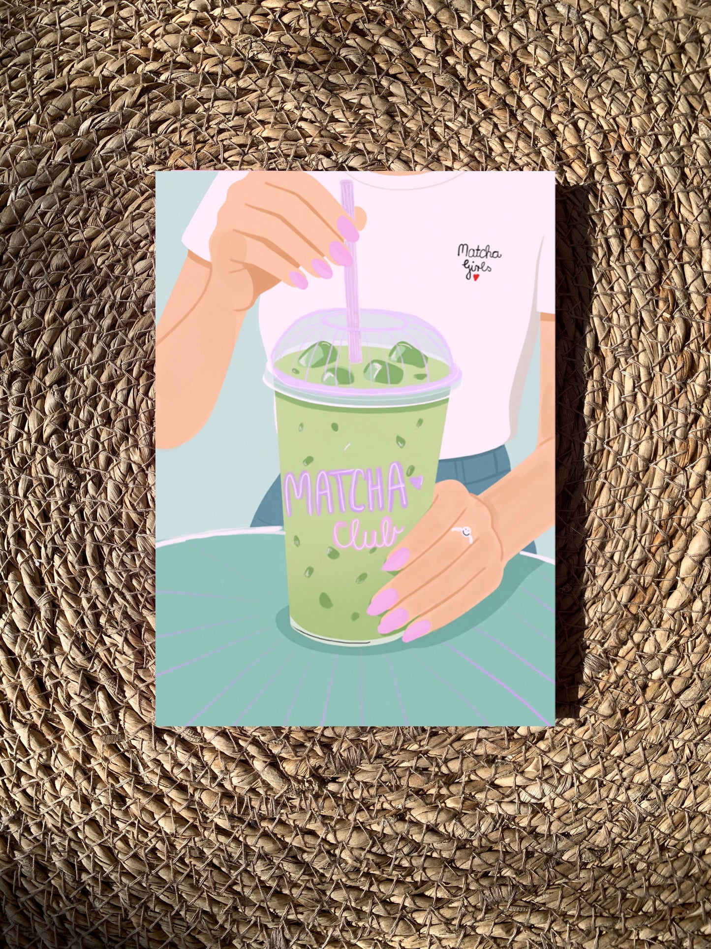 Ute Arnold | Postkarte Matcha Club