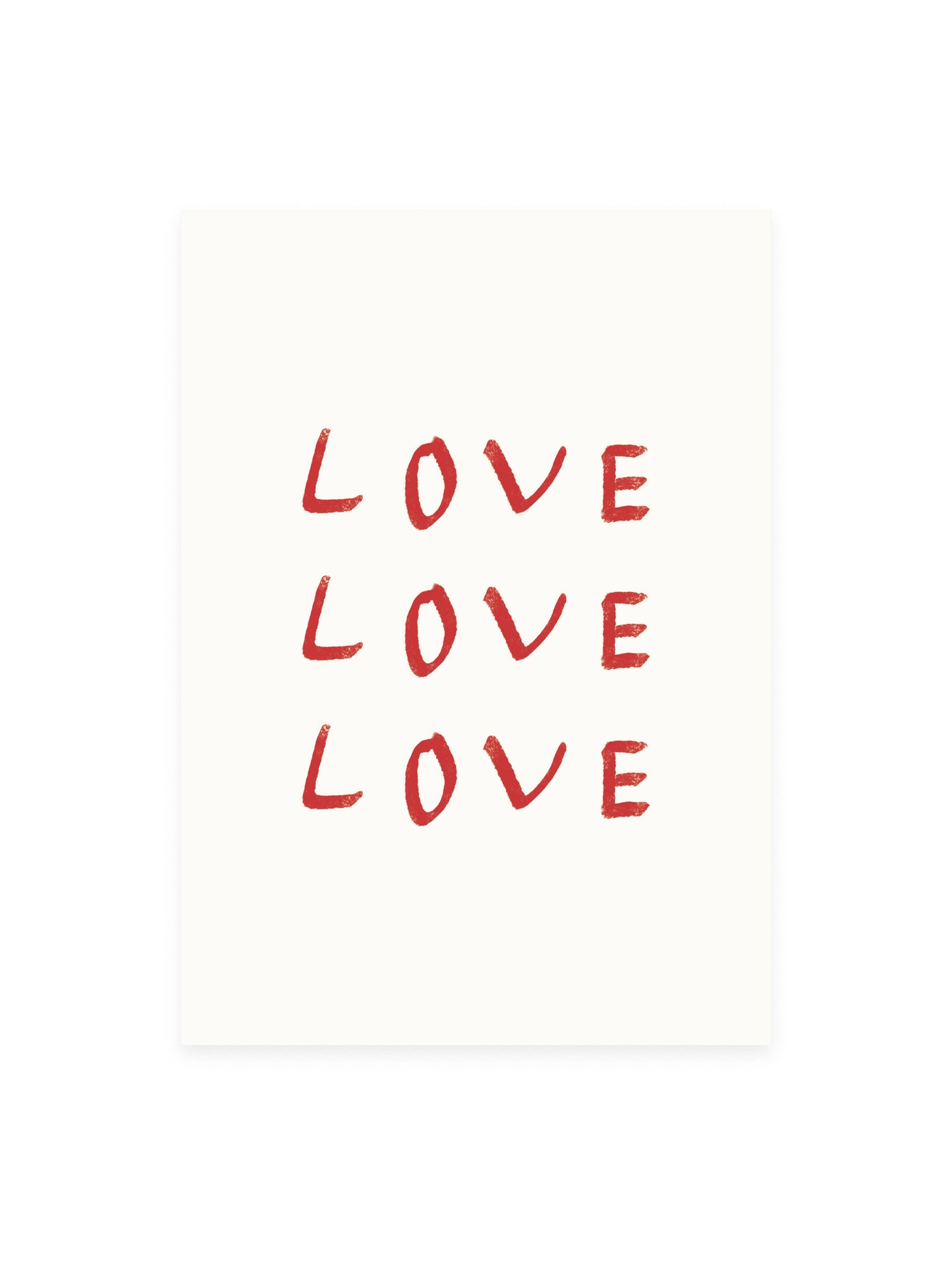 L'Atelier Samedi | Postkarte Love Love Love