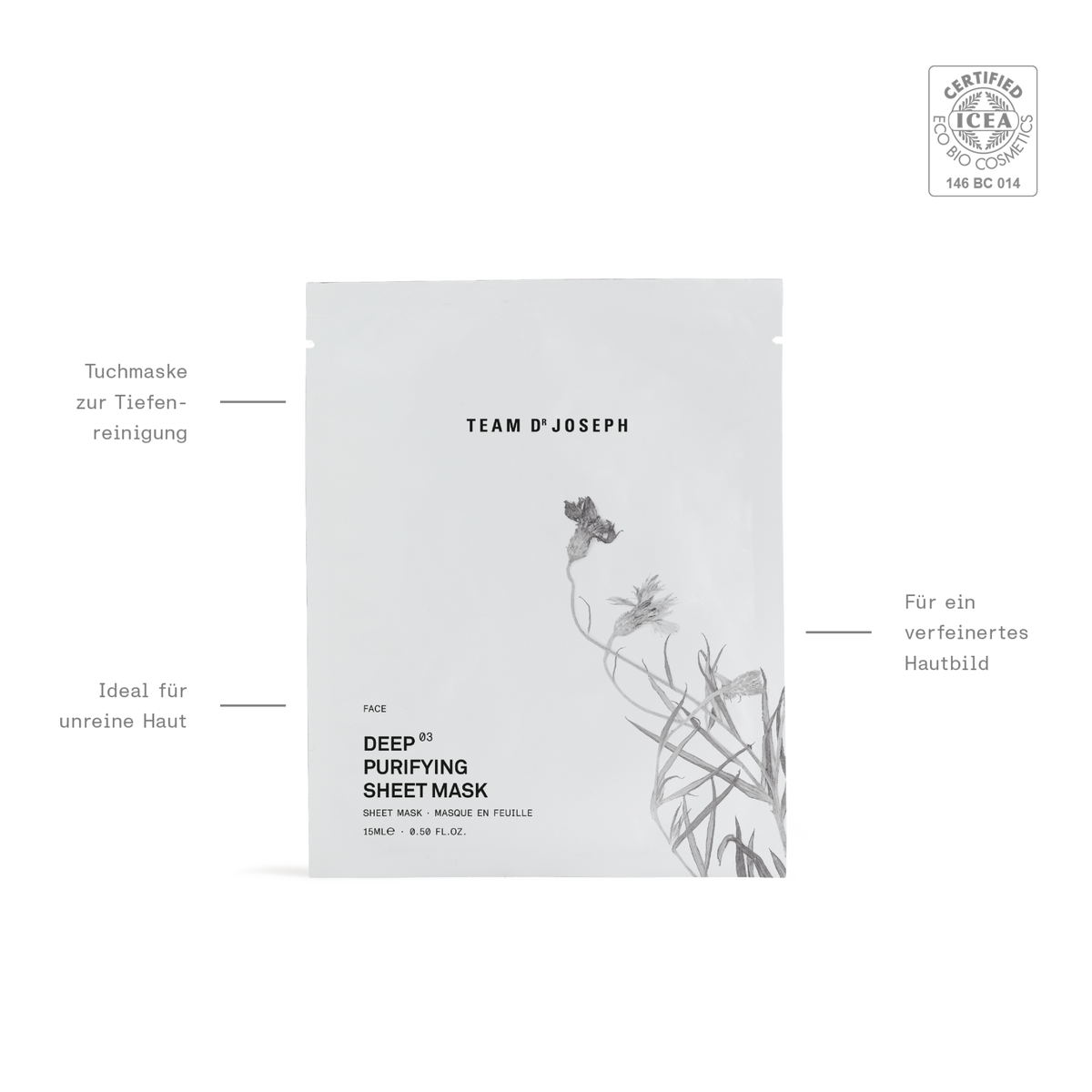 TEAM DR JOSEPH | Deep Purifying Sheet Mask