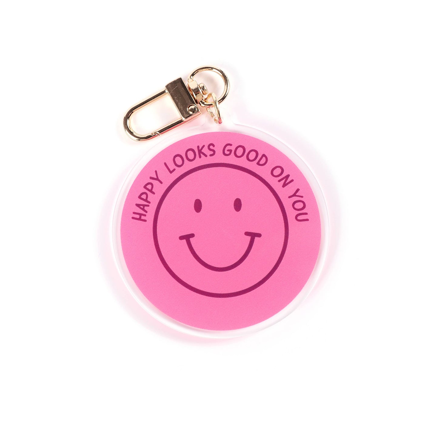 studio mirabella | Happy looks good on you - Acryl Schlüsselanhänger