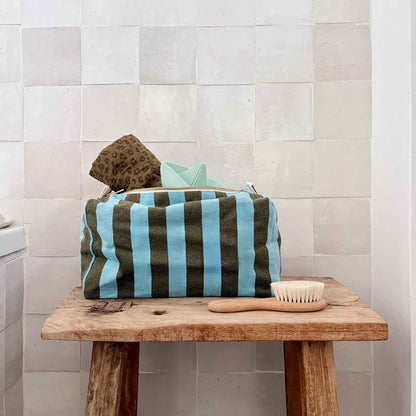 Rose in April | Vic Kosmetiktasche Olive/Blau