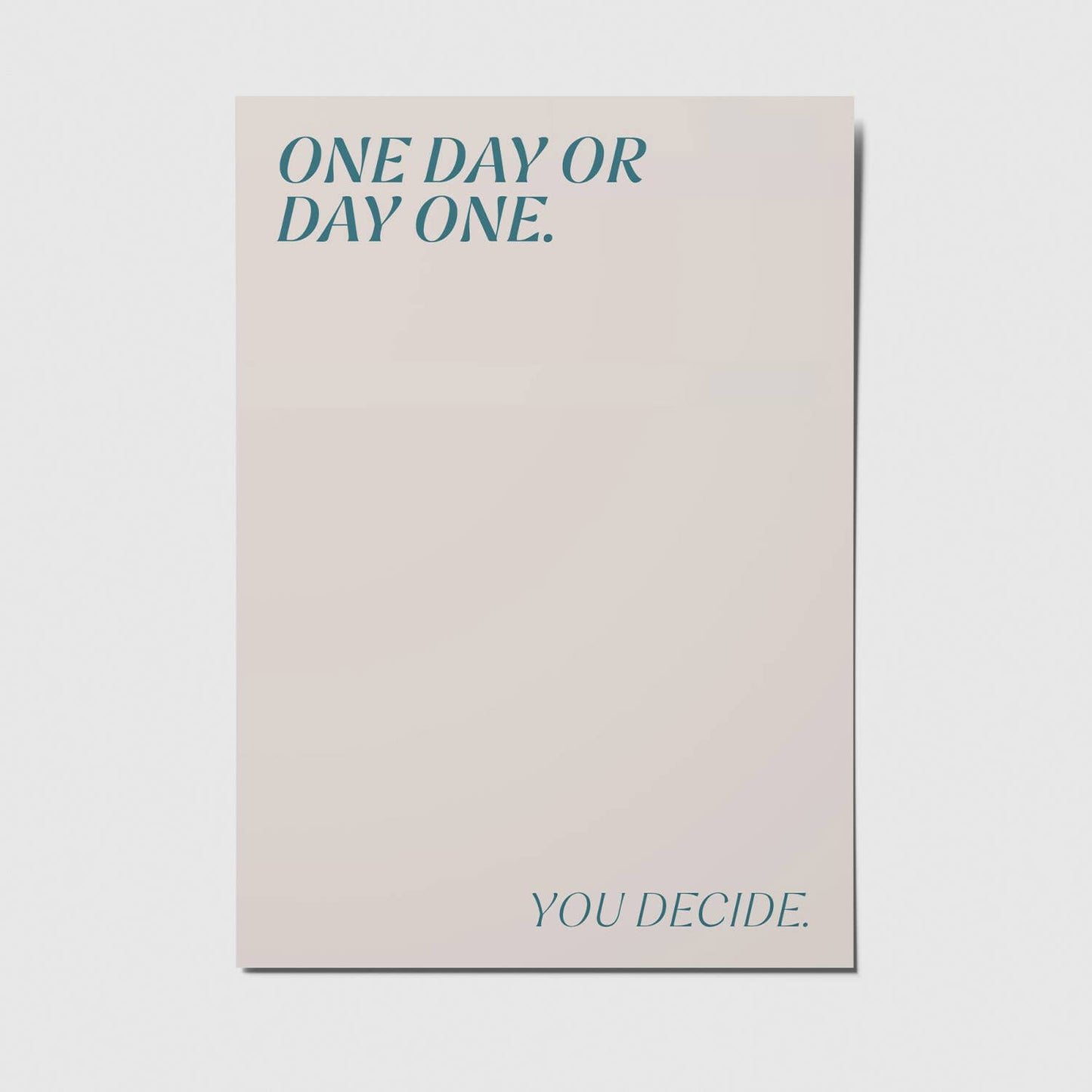 studio mirabella |  Postkarte One day or day one