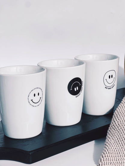 Goldscherben | Tasse Smiley Good Vibes Only
