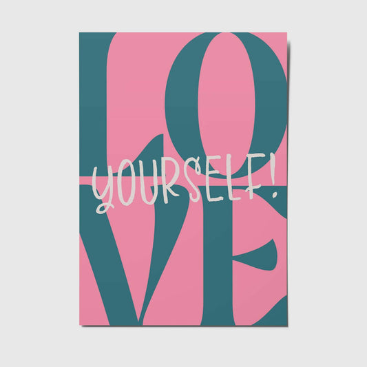 studio mirabella | Postkarte Love yourself