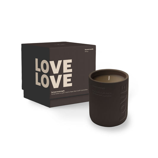 The Gift Label | Cemented Candle 370g - LOVE