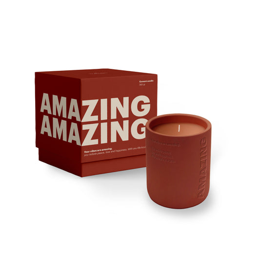 The Gift Label | Cemented Candle 170g - AMAZING