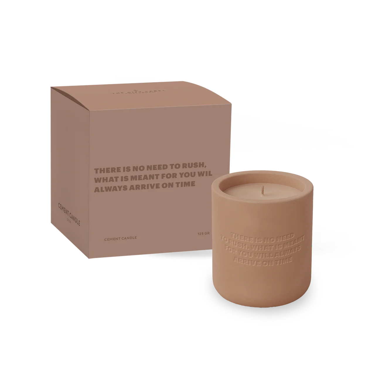 The Gift Label | Cemented Candle There Is No Need To Rush 170g
