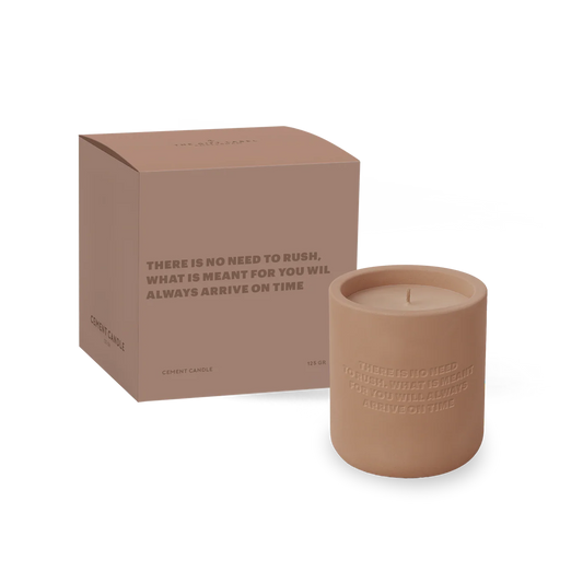 The Gift Label | Cemented Candle There Is No Need To Rush 170g