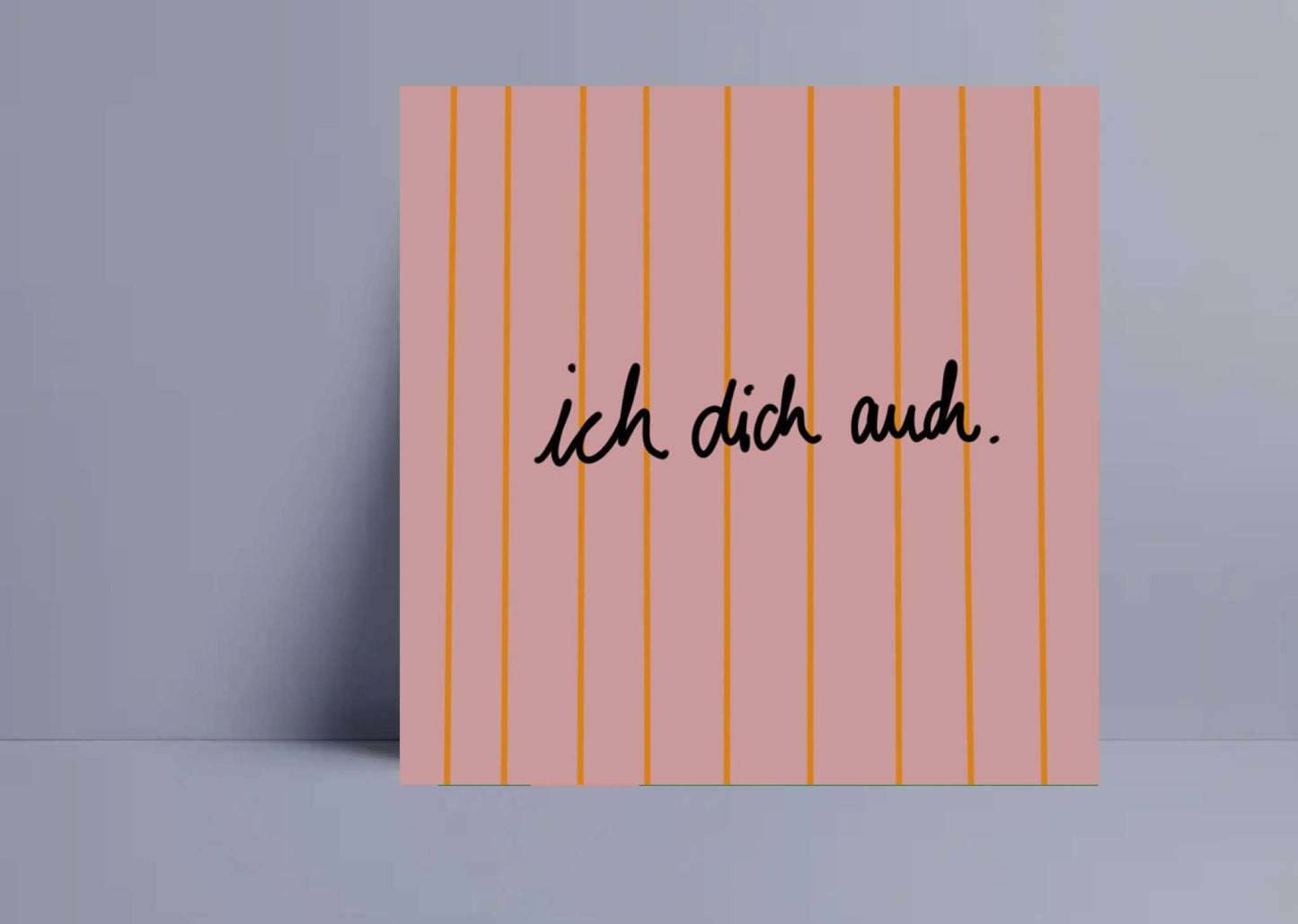 Ute Arnold | Postkarte ,,ich dich auch.''