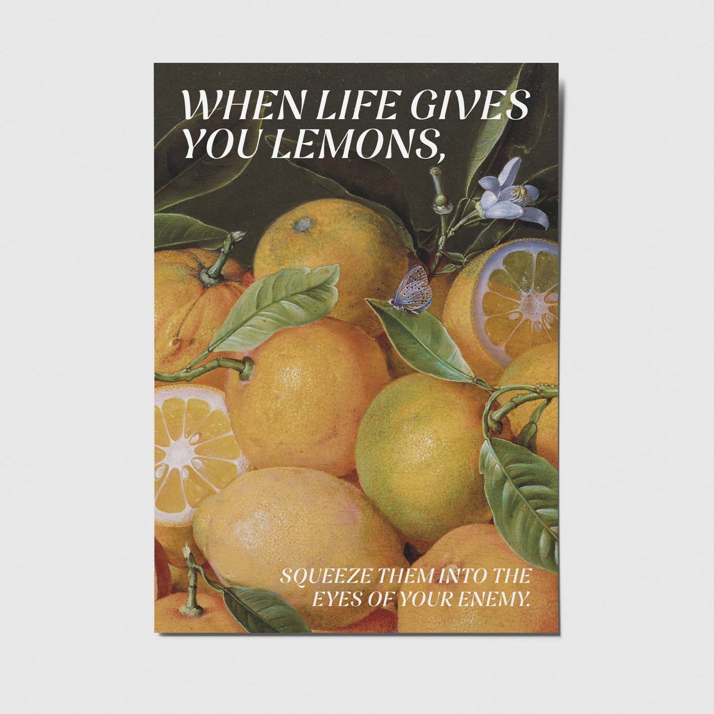 studio mirabella | Postkarte When life gives you lemons