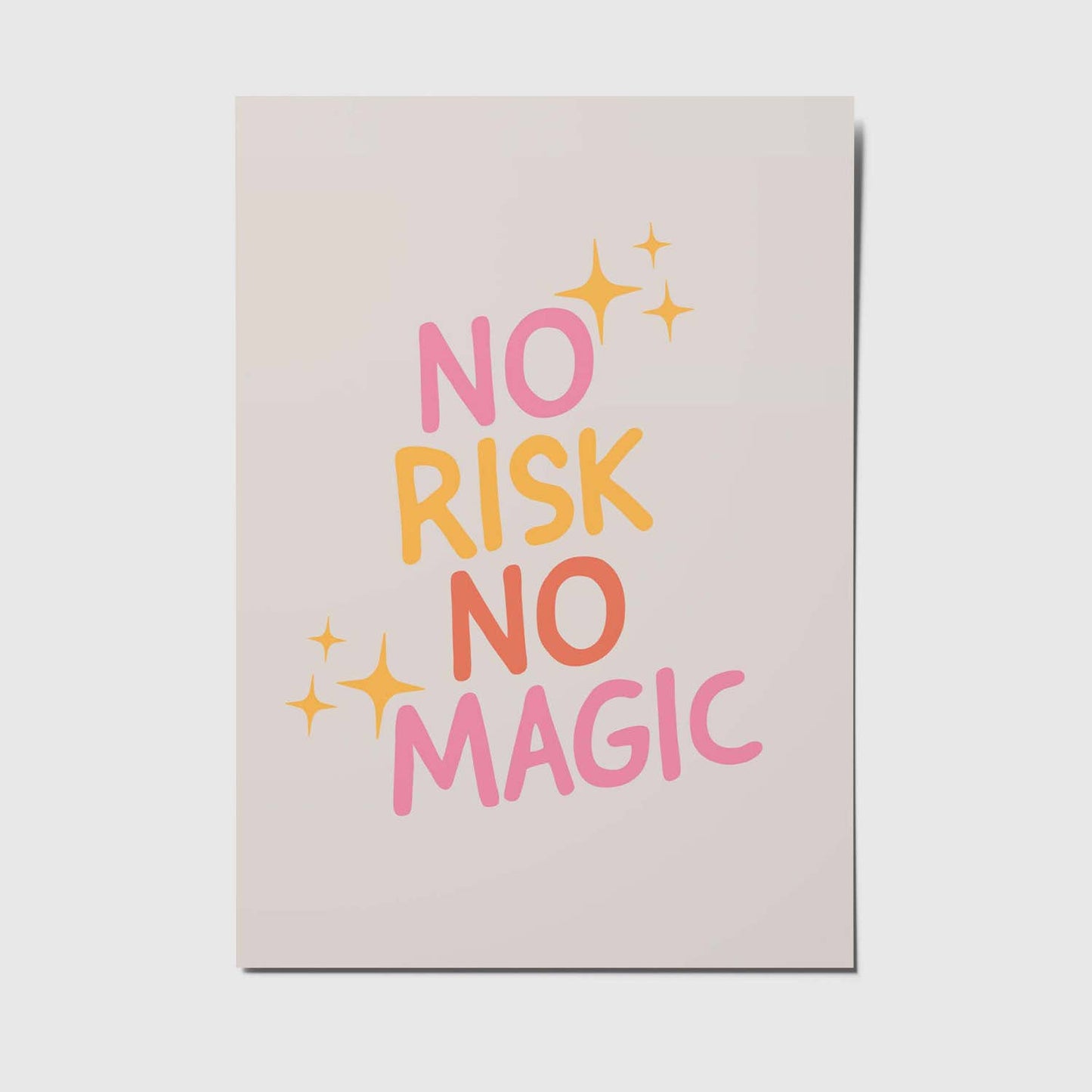 studio mirabella |  Postkarte no risk no magic