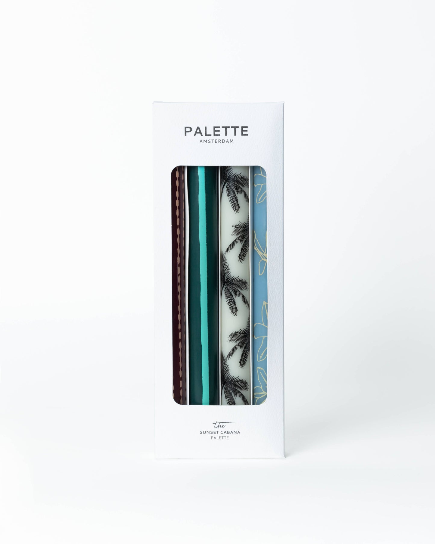 Palette Amsterdam | Designkerzen im 4er Set - Sunset Cabana
