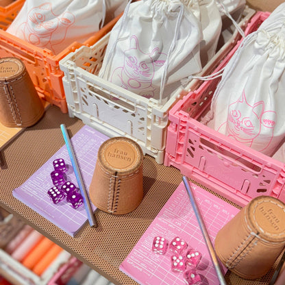 Frau Hansen | Würfelspiel Rosa 5er Set