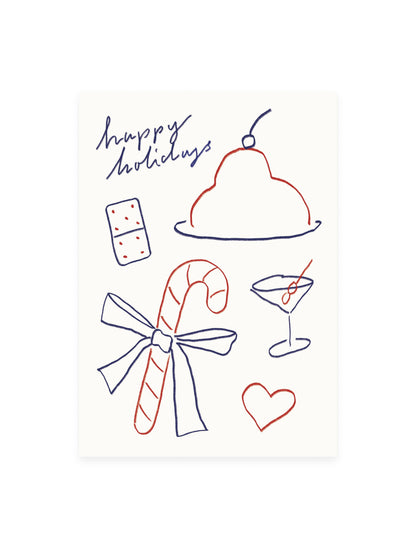 L'Atelier Samedi | Postkarte 'happy holidays'