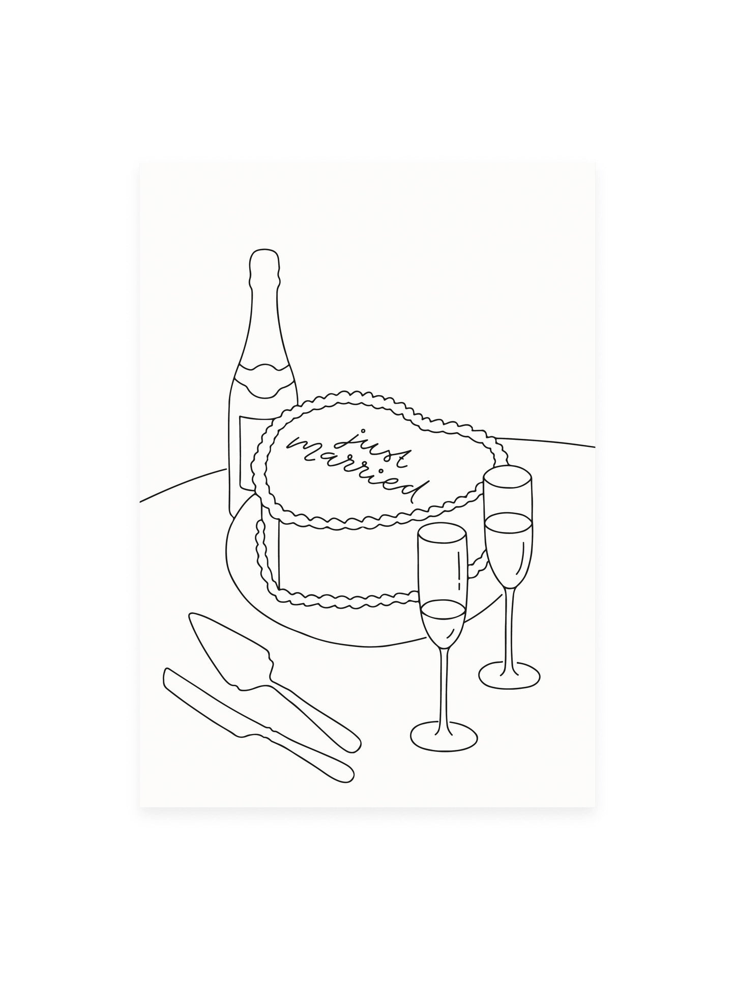 L'Atelier Samedi | Postkarte 'just married'
