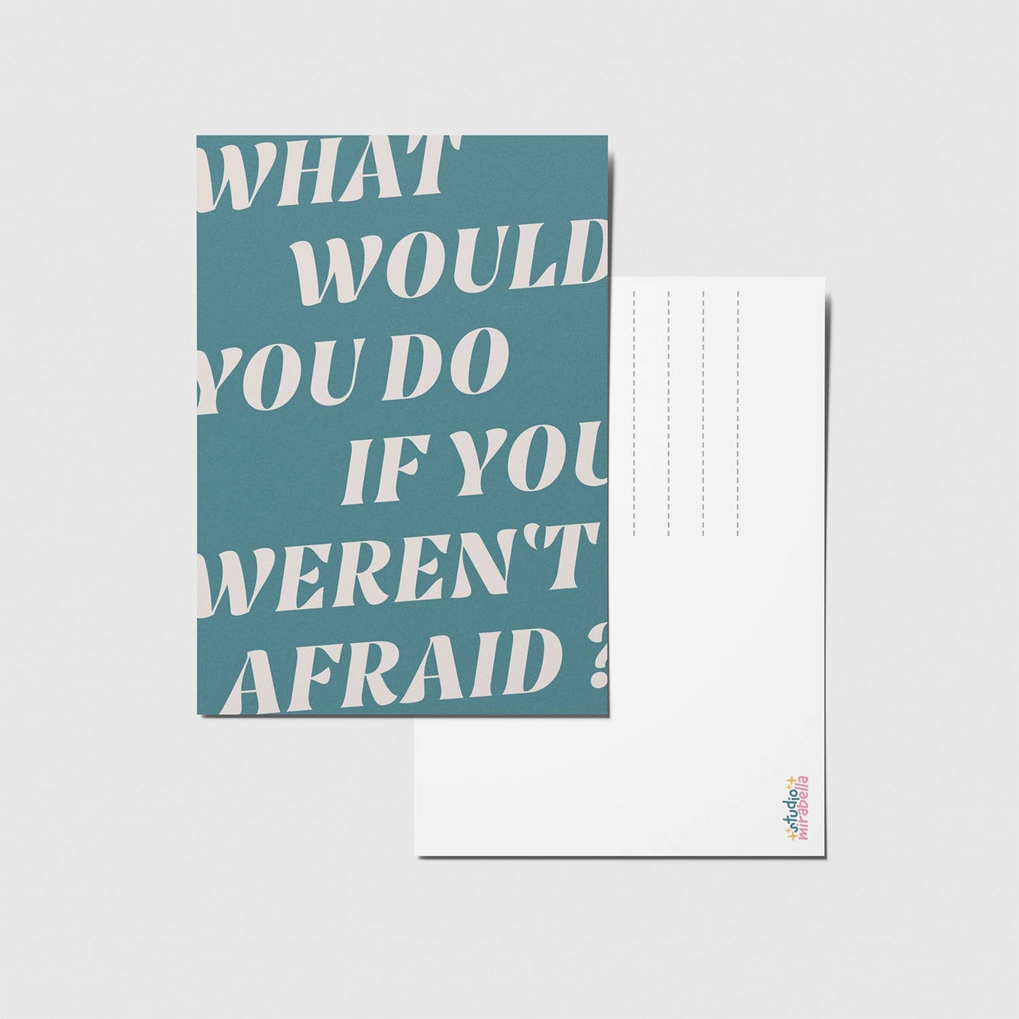 studio mirabella | What would you do Postkarte 
