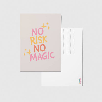 studio mirabella |  Postkarte no risk no magic