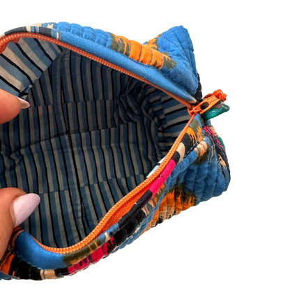 kikooni | Kosmetiktasche "blue Ikat"