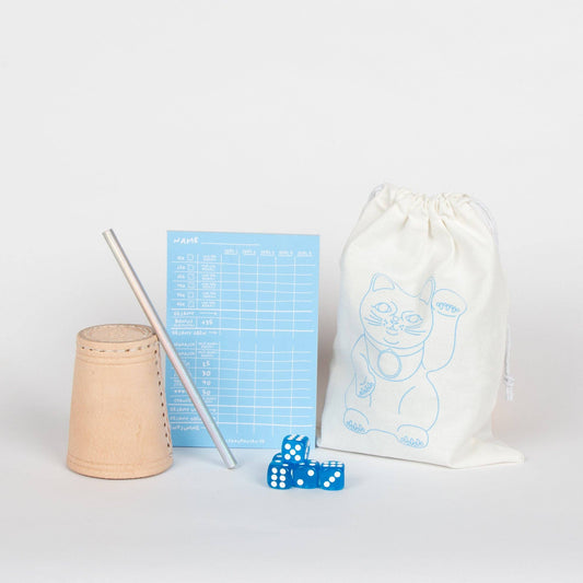 Frau Hansen | Würfelspiel Blau 5er Set