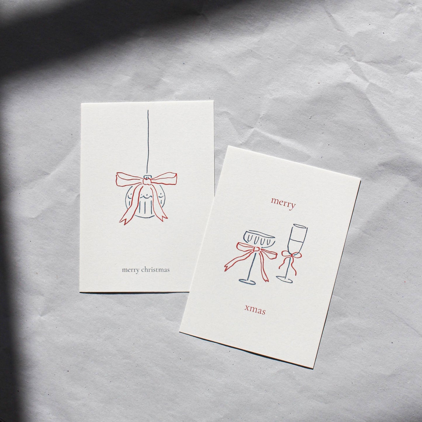 L'Atelier Samedi | Weihnachtskarte - merry xmas