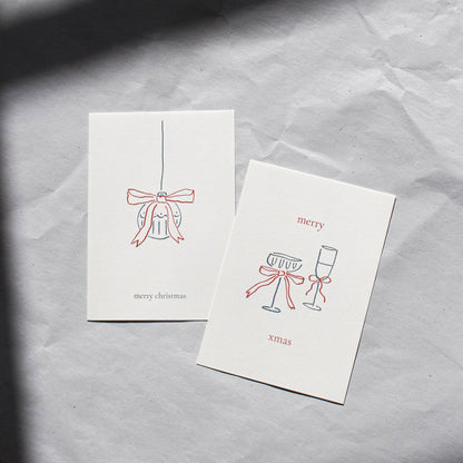 L'Atelier Samedi | Weihnachtskarte - merry xmas