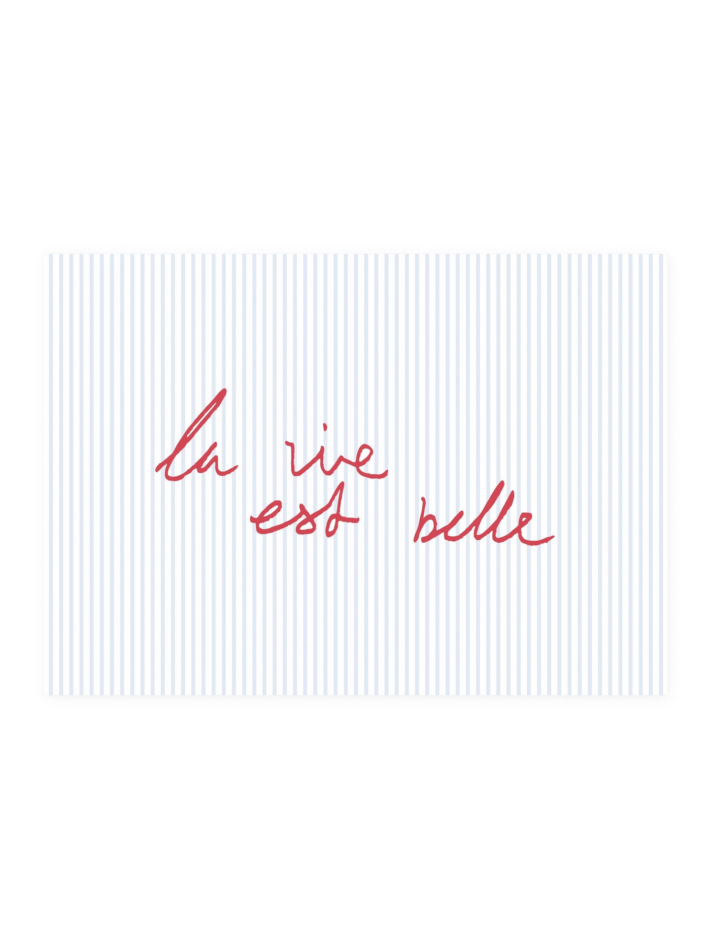 L'Atelier Samedi | Postkarte 'la vie est belle'