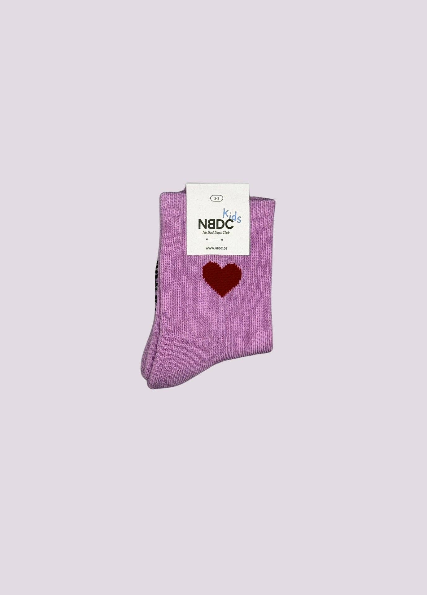 No Bad Days Club | Herz Socken Pink