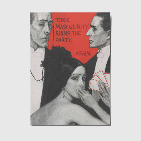 studio mirabella | Postkarte Toxic masculinity 