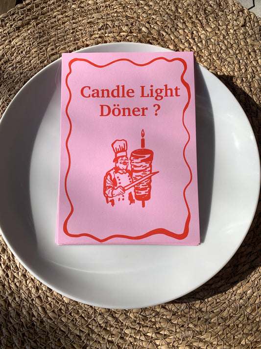 Ute Arnold | *Candle Light Döner * Postkarte 
