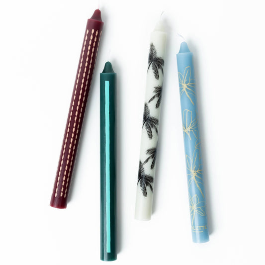 Palette Amsterdam | Designkerzen im 4er Set - Sunset Cabana