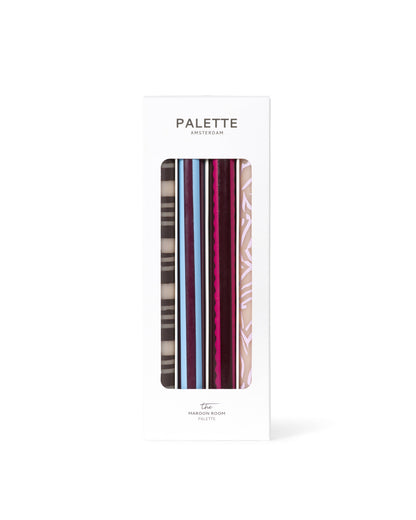 Palette Amsterdam |  Designkerzen - im 4er Set - Maroon Room