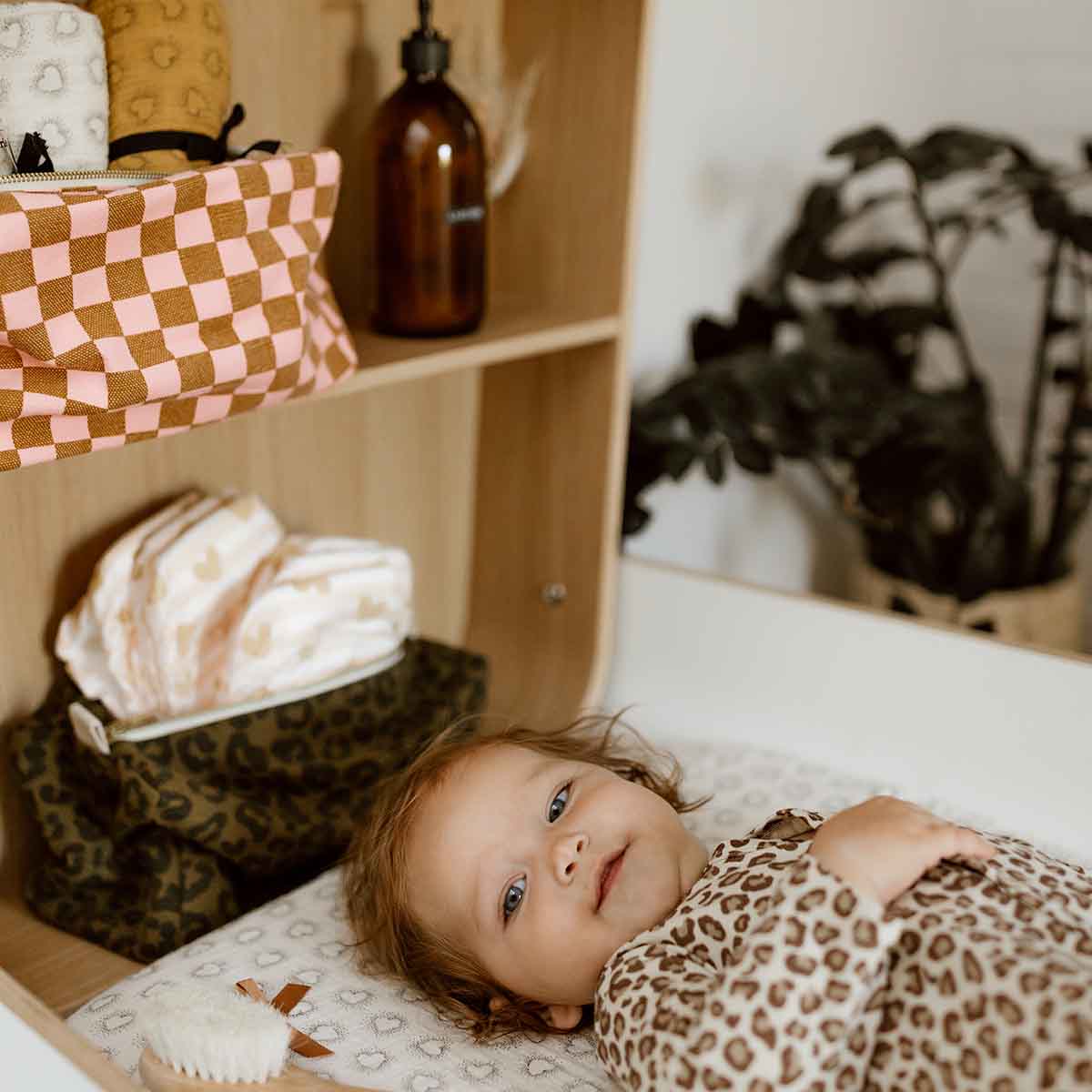 Rose in April | Vic Kosmetiktasche Leopard/Olive