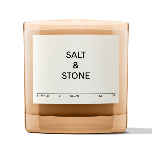 Salt & Stone | Kerze Saffron & Cedar