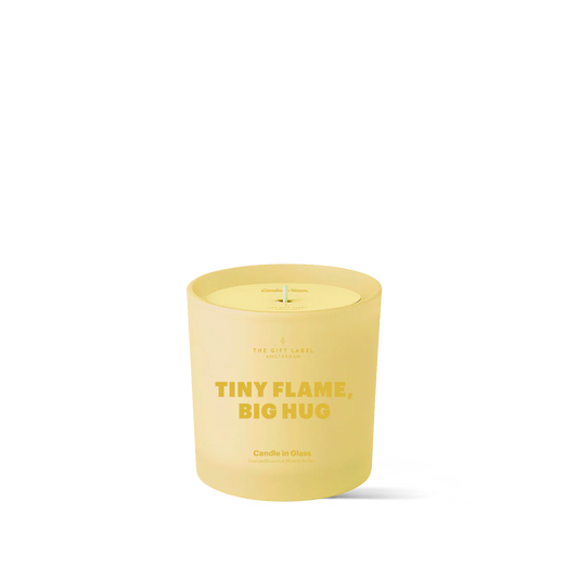 The Gift Label | Frosted Candle - Tiny Flame, Big Hug