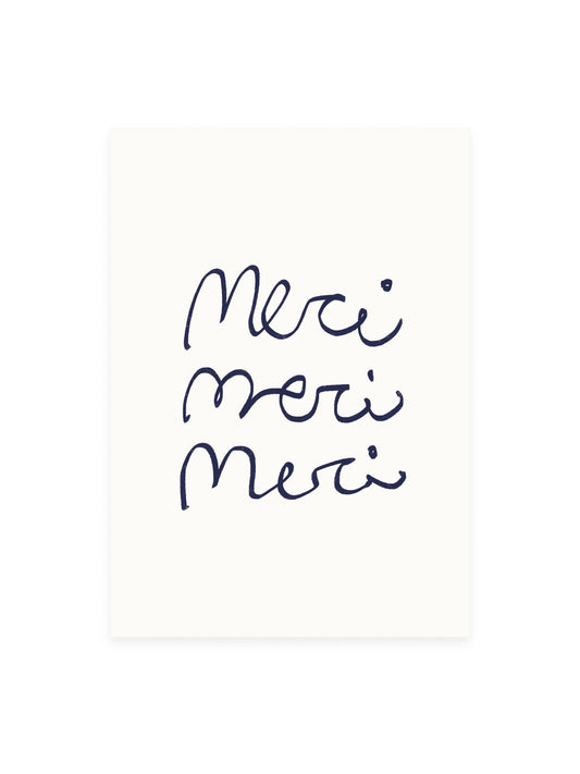 L'Atelier Samedi | Postkarte merci merci merci